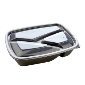 Couvercle pour Barquette Noir 3C 23x17cm (300 Utés)