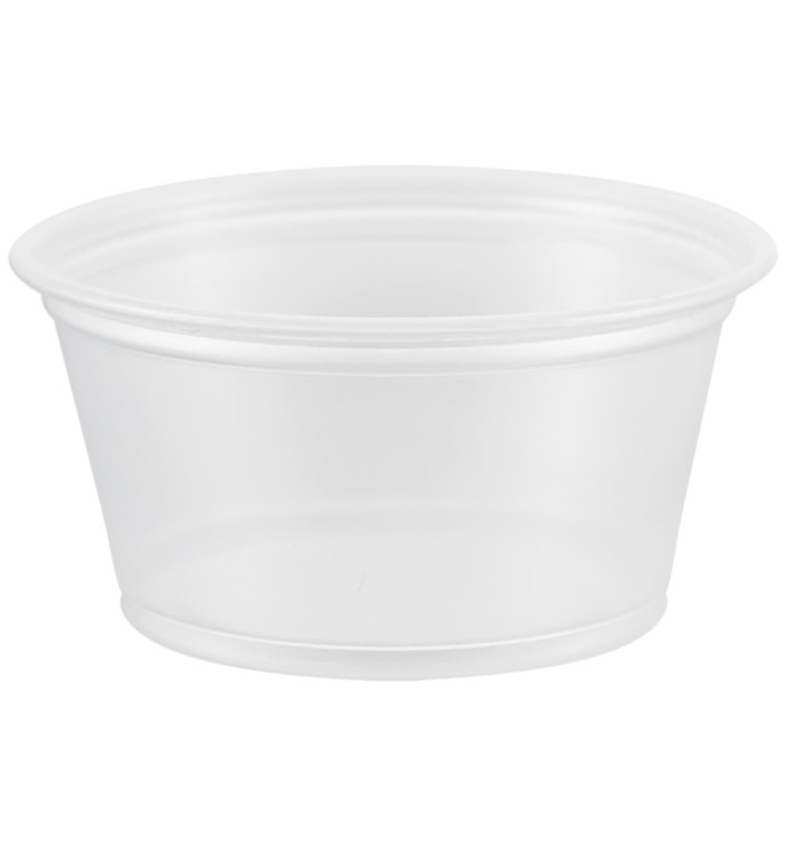 Pot à Sauce Plastique PP Trans. 60ml Ø6,6cm (2500 Utés) Pot à Sauce Plastique PP Trans. 60ml Ø6,6cm (2500 Utés)