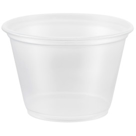 Pot à Sauce Plastique PP Trans. 75ml Ø6,6cm (125 Utés)