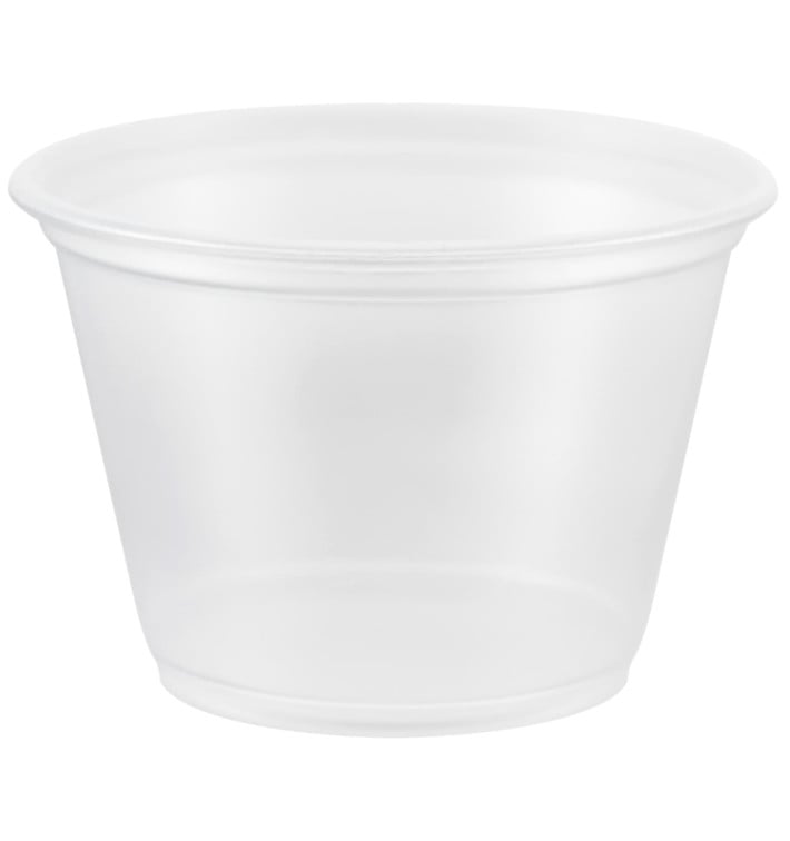 Pot à Sauce Plastique PP Trans. 75ml Ø6,6cm (125 Utés) Pot à Sauce Plastique PP Trans. 75ml Ø6,6cm (125 Utés)