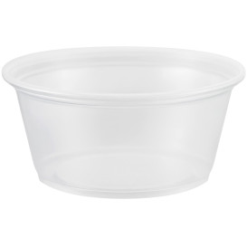 Pot à Sauce Plastique PP Trans. 100ml Ø7,3cm (125 Utés)