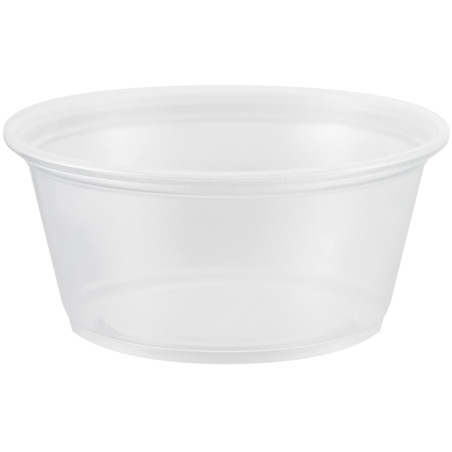 Pot Plastique PP Transparent à Sauce 100ml Ø7,5cm (2.500 Utés)