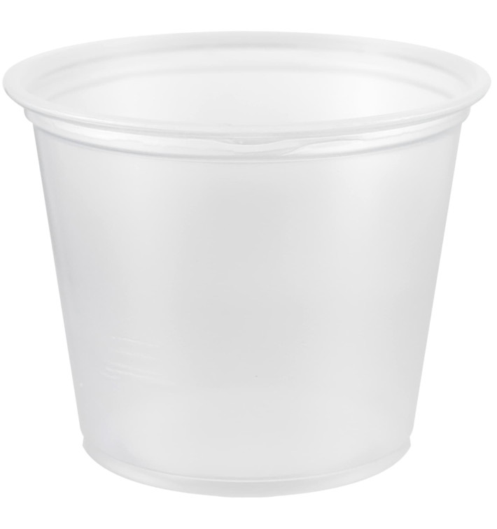 Pot à Sauce Plastique PP Trans. 165ml Ø7,3cm (125 Utés) Pot à Sauce Plastique PP Trans. 165ml Ø7,3cm (125 Utés)