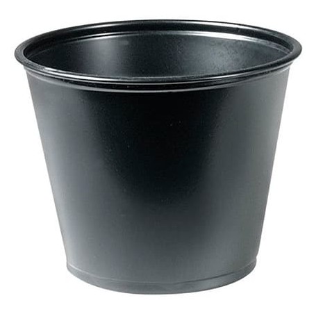 Pot PP Noir à Sauce 165ml Ø7,5cm (125 Utés)