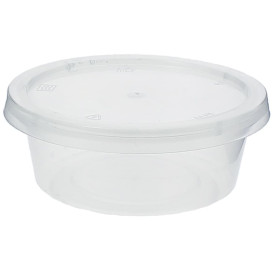 Pot à Sauce Plastique PP avec Couvercle 85ml (100 Utés)