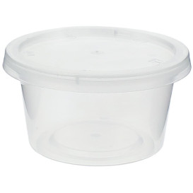 Pot à Sauce Plastique PP avec Couvercle 120ml (50 Utés)