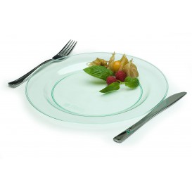 Fourchette argentée en plastique 19cm (500 unités)
