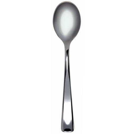 Cuillère argentée en plastique 17,5cm (500 unités)