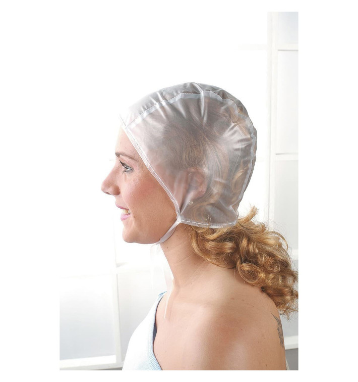Bonnet à mèches en polyéthylène Transparent Bonnet à mèches en polyéthylène Transparent