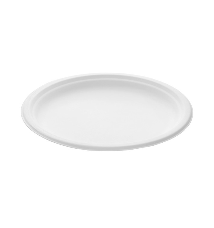 Assiette Bio en Canne à Sucre Blanc Ø260mm (400 Utés) Assiette Bio en Canne à Sucre Blanc Ø260mm (400 Utés)