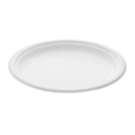 Assiette Bio en Canne à Sucre Blanc Ø260mm (50 Unités)