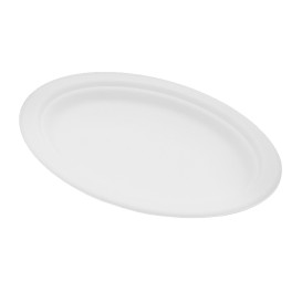 Plateau Bio en Canne à Sucre Blanc 260x190mm (50 Unités)