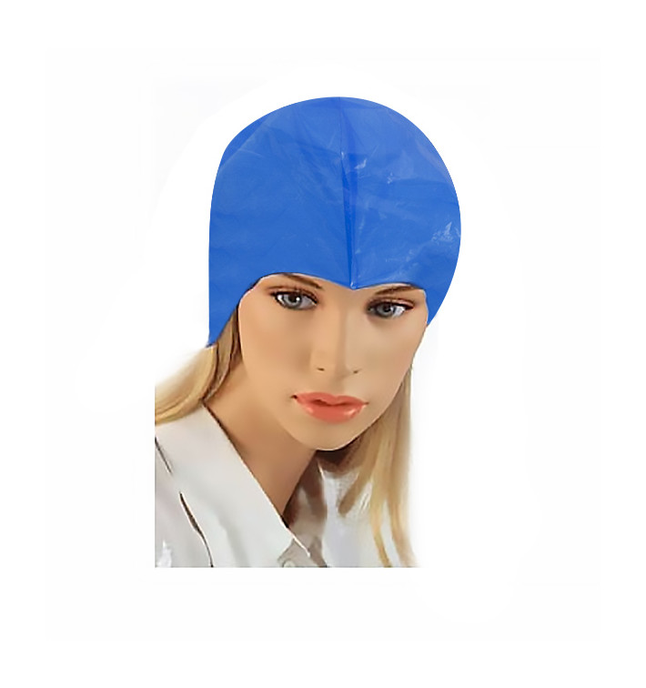 Bonnet à mèches en polyéthylène Bleu (2000 Utés) Bonnet à mèches en polyéthylène Bleu (2000 Utés)