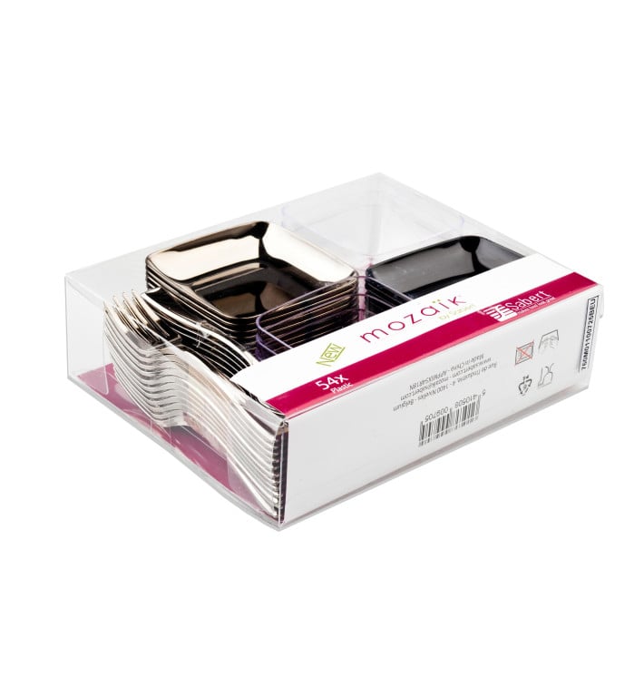 Kit pour Dégustation Plastique PS de 54 pièces (18 Kits) Kit pour Dégustation Plastique PS de 54 pièces (18 Kits)