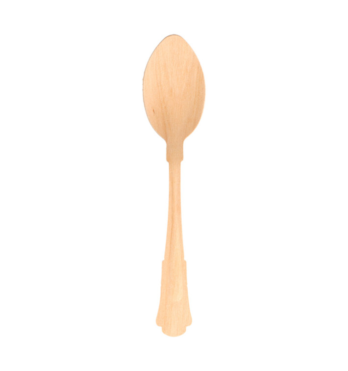 Cuillère en bois Classique 200mm (100 Unités) Cuillère en bois Classique 200mm (100 Unités)