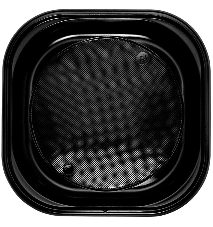 Assiette Plastique Carrée PS Noir 200x200mm (30 Utés) Assiette Plastique Carrée PS Noir 200x200mm (30 Utés)