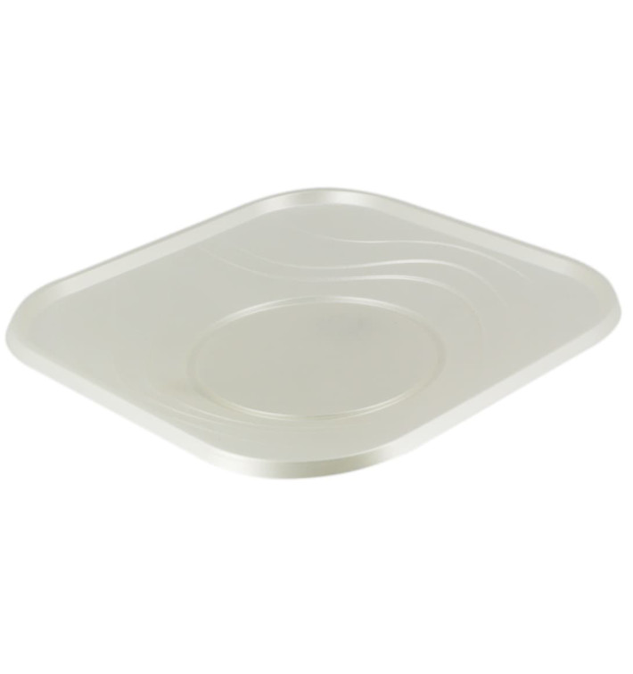 Assiette Plastique PP "X-Table" Carré Perle 180mm (8 Utés) Assiette Plastique PP "X-Table" Carré Perle 180mm (8 Utés)