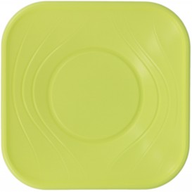 Assiette Plastique PP "X-Table" Citron vert 230mm (8 Utés)