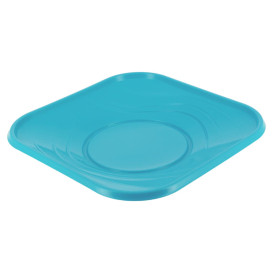 Assiette Plastique PP "X-Table" Turquoise 180mm (8 Utés)