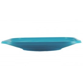 Assiette Plastique PP "X-Table" Turquoise 230mm (8 Utés)
