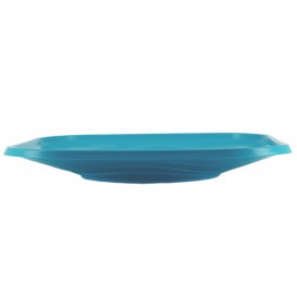 Assiette Plastique PP "X-Table" Turquoise 230mm (120 Utés)