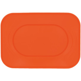 Plateau Plastique PP "X-Table" Orange 330x230mm (2 Utés)