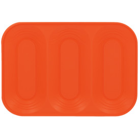 Plateau Plastique PP "X-Table" 3C Orange 330x230mm (2 Utés)