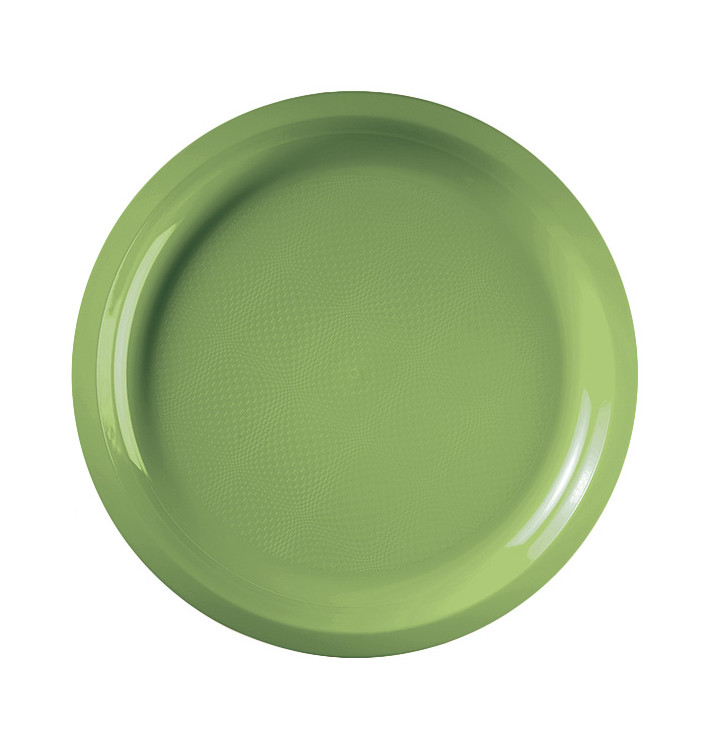 Assiette Plastique Réutilisable Vert citron PP Ø290mm (25 Utés) Assiette Plastique Réutilisable Vert citron PP Ø290mm (25 Utés)