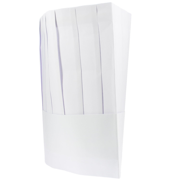 Toque Cuisinier Chef Papier Blanc (10 unités) Toque Cuisinier Chef Papier Blanc (10 unités)