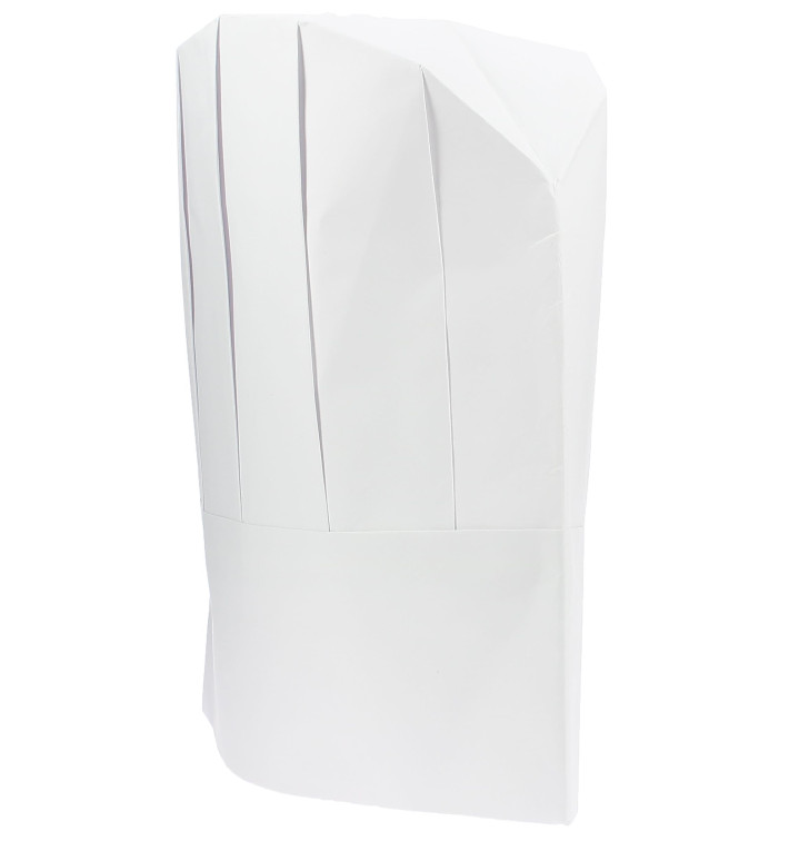 Toque Cuisinier Continental Enfant Papier Blanc (400 unités) Toque Cuisinier Continental Enfant Papier Blanc (400 unités)