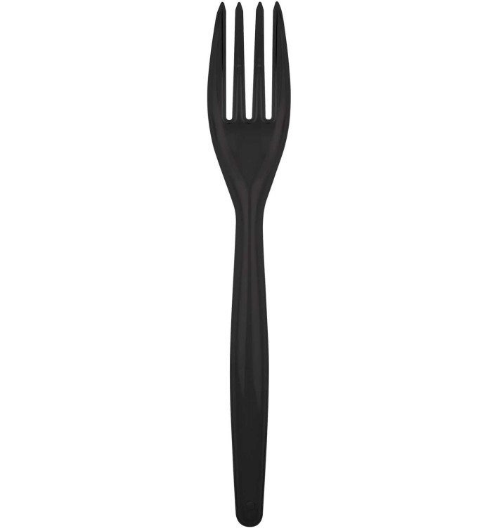 Fourchette Plastique Easy PS Noir 180mm (500 Unités) Fourchette Plastique Easy PS Noir 180mm (500 Unités)