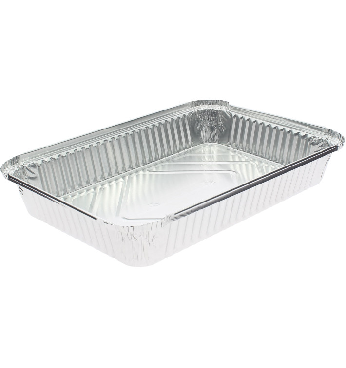 Plateau de service aluminium jetable - 33,5 cm par plateau aluminium -  plateaux ovales