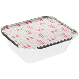 Couvercle Carton Barquette Aluminium 475ml (100 Utés)