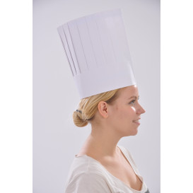 Toque Cuisinier Continental Papier Blanc (10 unités)