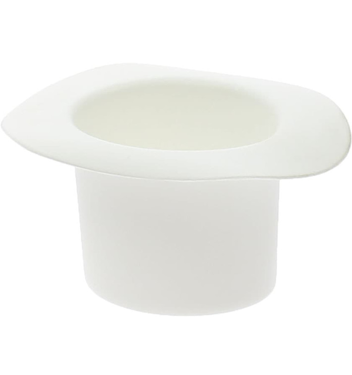 Chapeau Dégustation"Hot Form" Blanc PP 60ml (24 Utés) Chapeau Dégustation"Hot Form" Blanc PP 60ml (24 Utés)