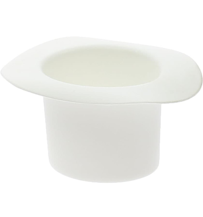 Chapeau Dégustation"Hot Form" Blanc PP 60ml (24 Utés)