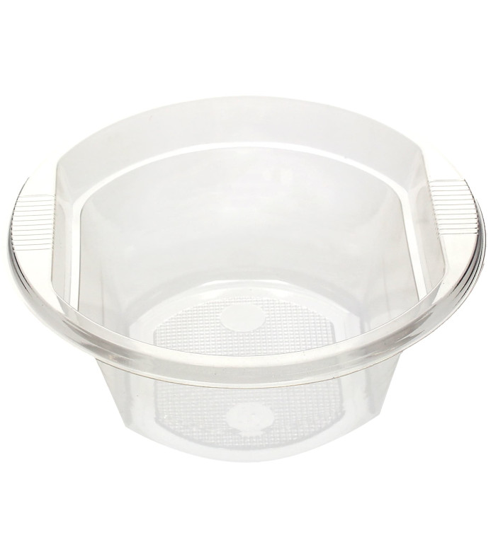 Bol en Plastique PS Cristal 630ml Ø16cm (10 Utés) Bol en Plastique PS Cristal 630ml Ø16cm (10 Utés)