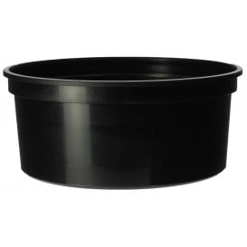 Pot en Plastique Noir 350cc Ø11,5cm (50 Unités)
