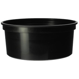 Pot en Plastique Noir 350cc  Ø11,5cm (50 Unités)
