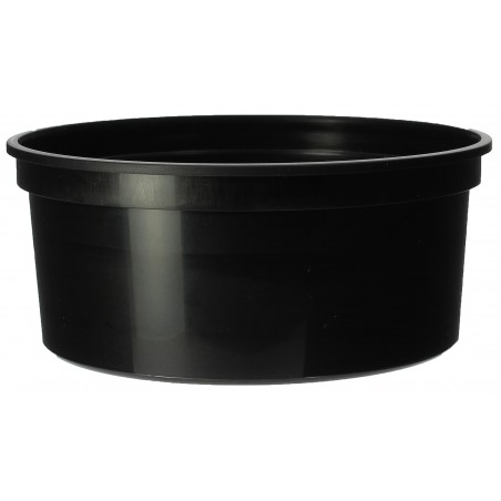 Pot en Plastique PP Noir 350ml Ø11,5cm (50 Unités)