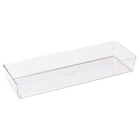 Plat plastique Transparent 4,6x13cm (50 Utés)