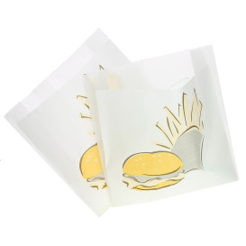 Sac Hamburger Ingraissable 15+5x16cm (100 unités)