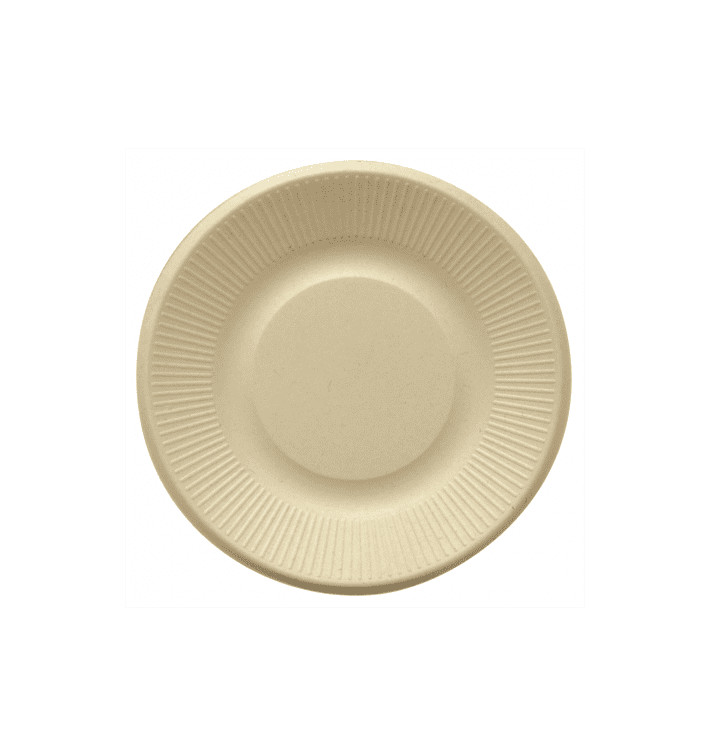 Assiette en Canne à Sucre Naturel Ø210mm (50 Unités) Assiette en Canne à Sucre Naturel Ø210mm (50 Unités)