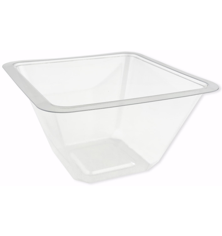 Bol en Plastique PET Thermo-Scellable 375ml 120x120x70mm (50 Utés) Bol en Plastique PET Thermo-Scellable 375ml 120x120x70mm (50 Utés)