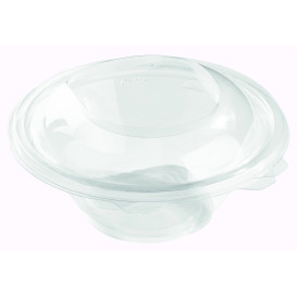 Saladier Rond avec charnière PET 600ml (50 Utés)