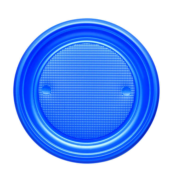 Assiette Plastique PS Plate Bleu Foncé Ø170mm (50 Unités) Assiette Plastique PS Plate Bleu Foncé Ø170mm (50 Unités)