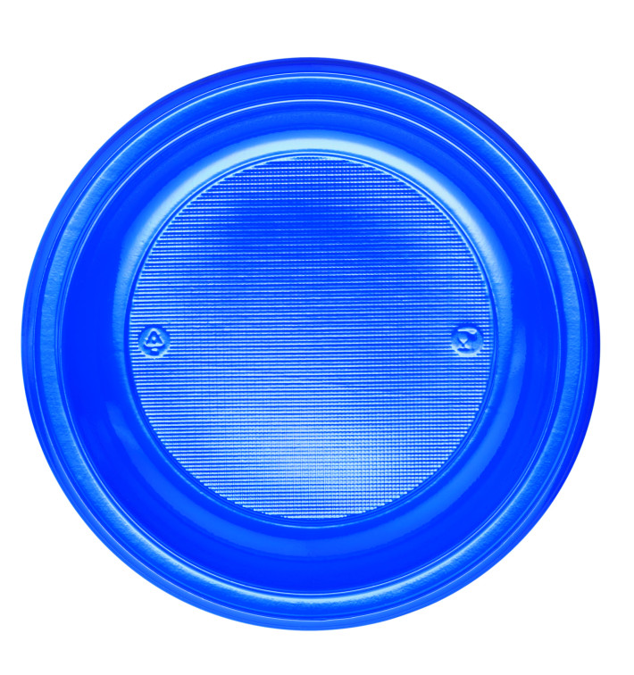 Assiette Plastique PS Creuse Bleu Foncé Ø220mm (600 Unités)