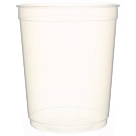 Pot en Plastique Transparent 1000ml Ø11,5cm (250Utés)