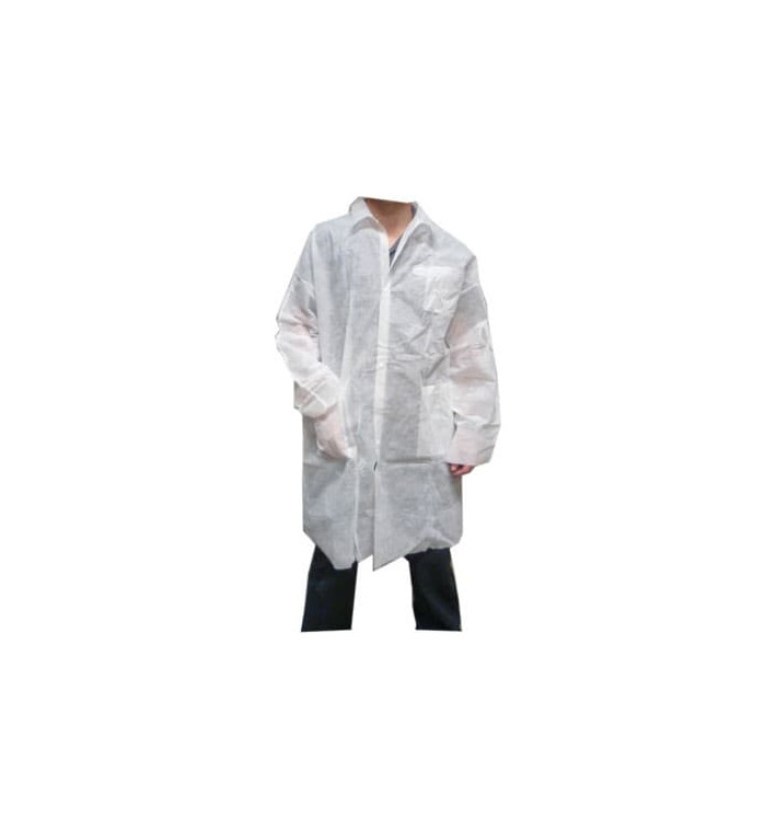 Blouse PP Blanc Velcro et Avec Poches XL Blouse PP Blanc Velcro et Avec Poches XL