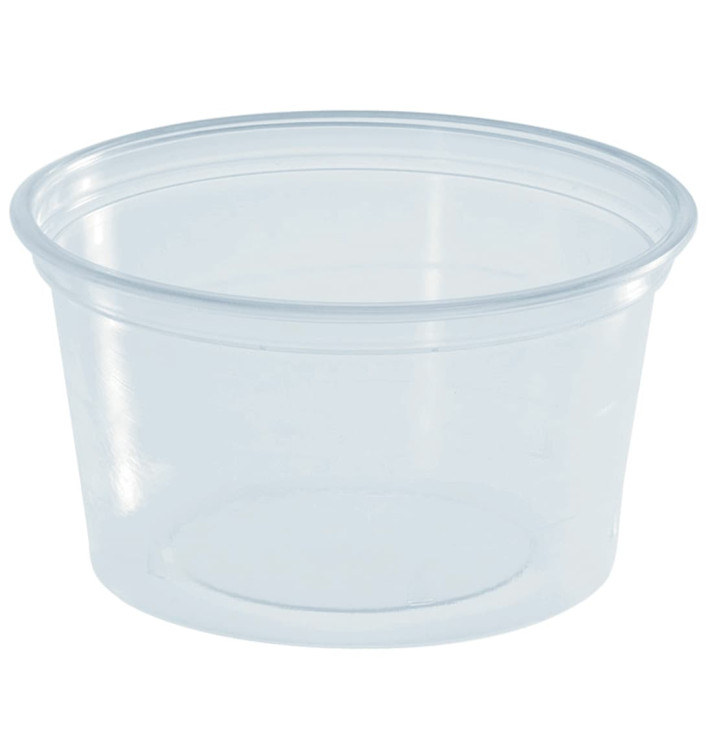 Pot à Sauce Plastique PS Trans. 80ml Ø7cm (100 Utés) Pot à Sauce Plastique PS Trans. 80ml Ø7cm (100 Utés)